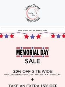 Memorial Day SALE Ends Tomorrow! ⏰