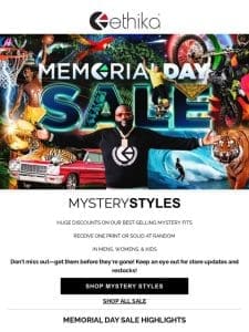 Memorial Day SALE: Mystery Styles