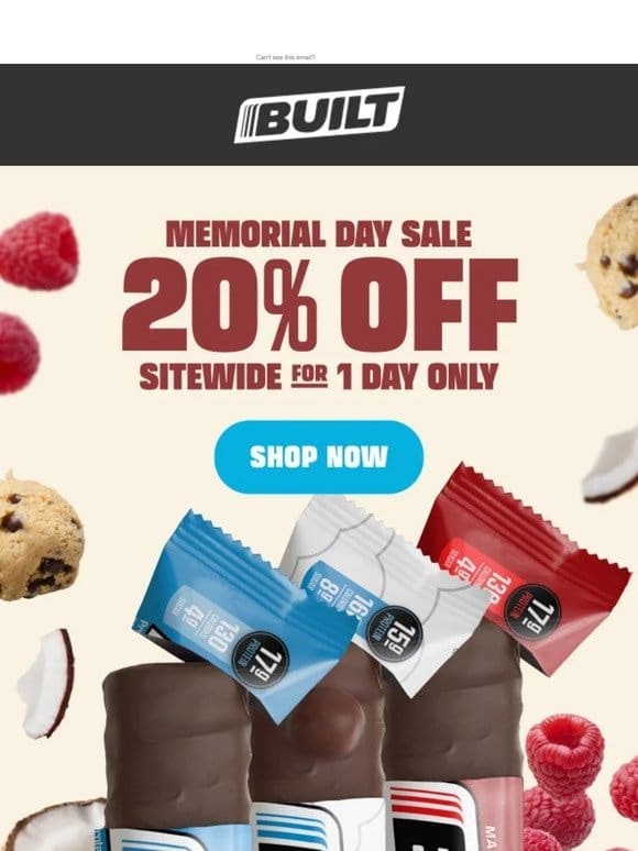 Memorial Day Sale! 20% OFF Everything!