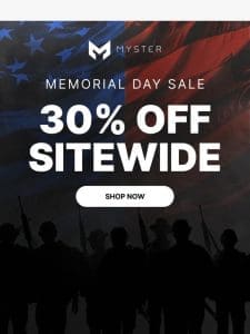 Memorial Day Sale | 30% OFF