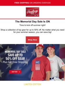 Memorial Day Sale: Save 50% This Weekend