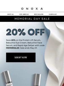 Memorial Day Sale Starts NOW!