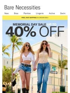 Memorial Day Sale: Up To 40% Off!