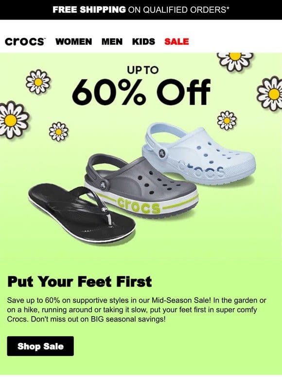 Mid-Season Sale: Up to 60% off