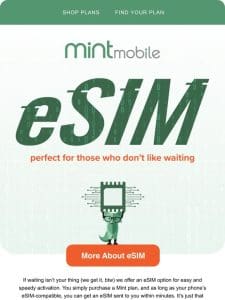 Mint plan activation made easy with eSIM