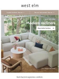 Modern recliners for max relaxation