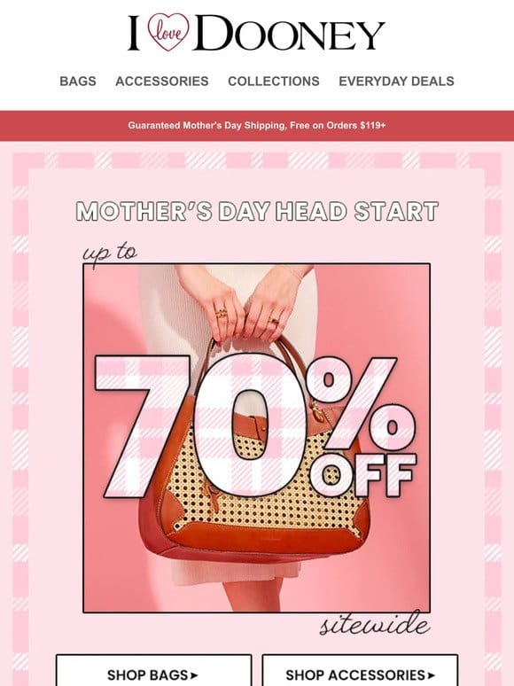 Mom’s Best Gift Ever—Up to 70% Off Sitewide!