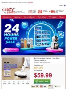 Mop Up the Savings – Your Dream Clean for Only $59.99!