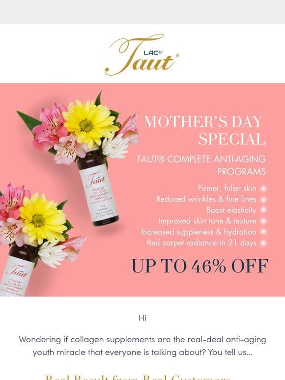 Mother’s Day Special – Up to 46% Off
