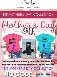 Mother’s Day is almost here! Shop the collection TODAY!