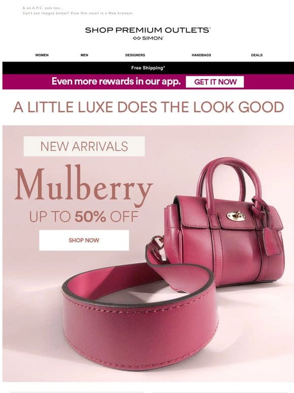 Mulberry: Up to 50% off