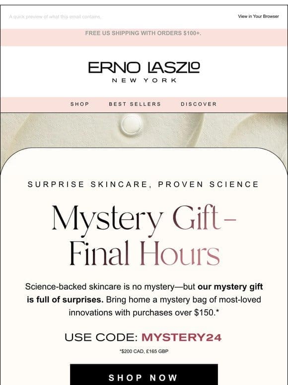 Mystery Gift ENDS TODAY