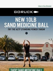 NEW 10LB Sand Medicine Ball