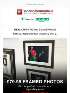 NEW: £79.99 Framed Signed Photos!