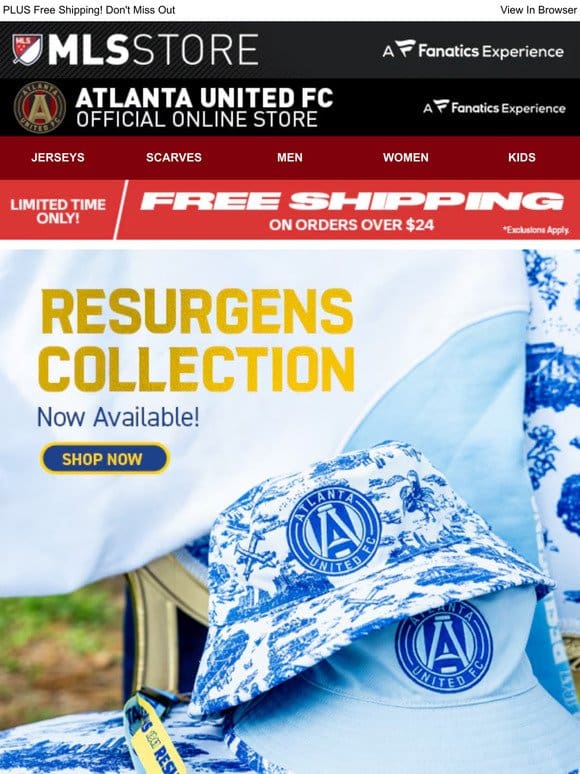 NEW Atlanta United Resurgens Collection! Shop Now->
