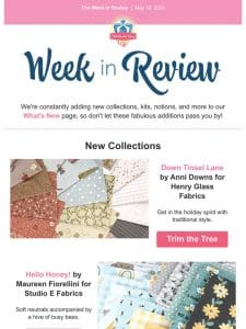 NEW DROPS: hot new fabric from across manufacturers!
