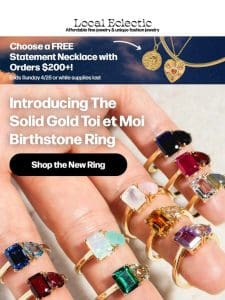 NEW! Our boldest Birthstone Ring yet