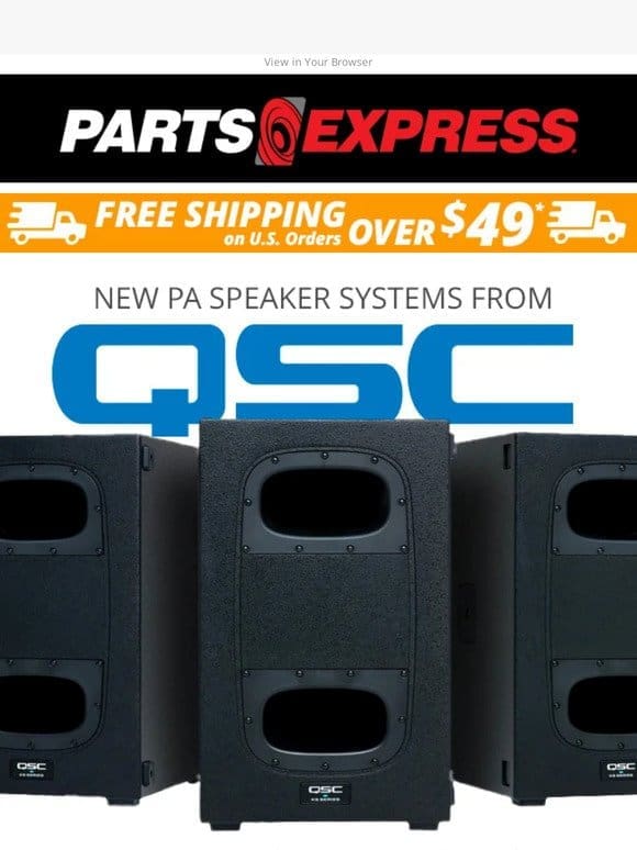 NEW PA Speaker Systems from QSC!