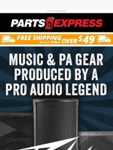 NEW Pro Audio Powered PA Speakers
