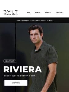 NEW Riviera Button Down Patterns