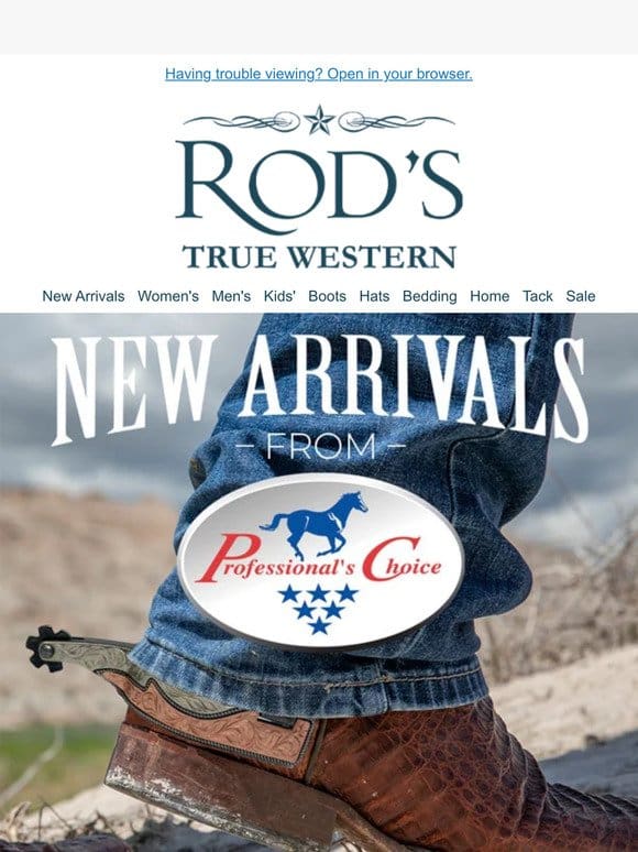 NEW TACK From Professional’s Choice