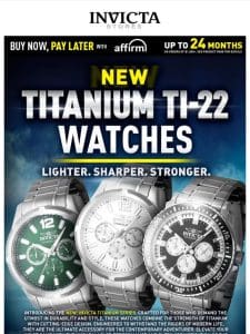 NEW TITANIUM TI-22 Watches❗️Lighter Stronger ❗️