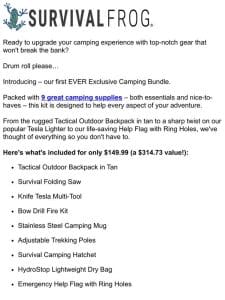 NEW camping bundle! Save $165