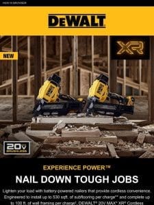 Nail Down Tough Jobs