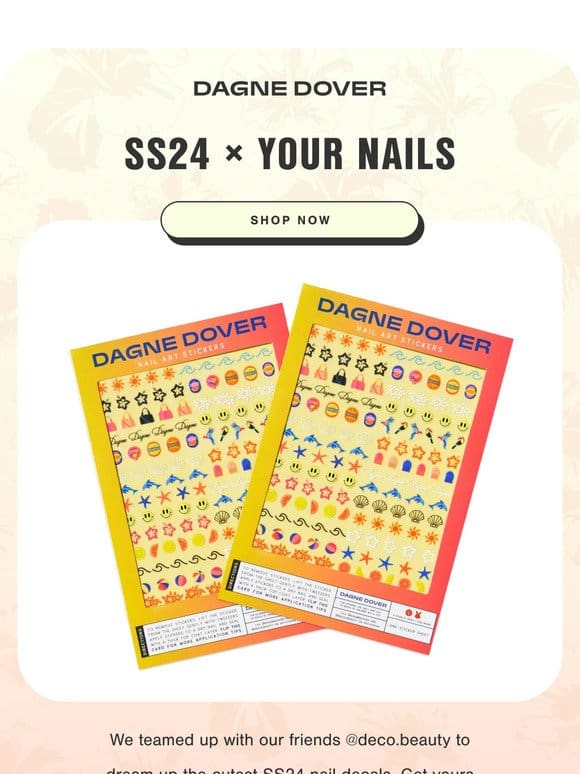 Nail decals for your summer mani.