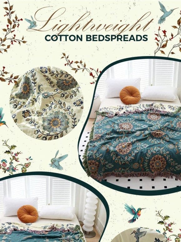 New Arrival Lightweight Cotton Bedspread ???