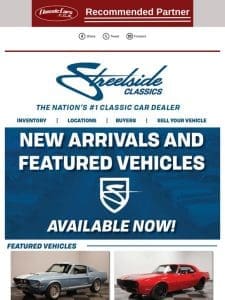 New Arrivals and Featured Vehicles!
