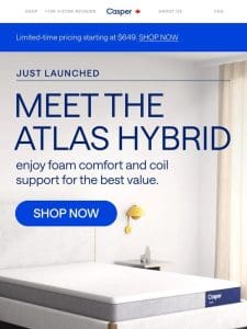 New Atlas Hybrid: say hello to dreamy supportive comfort!