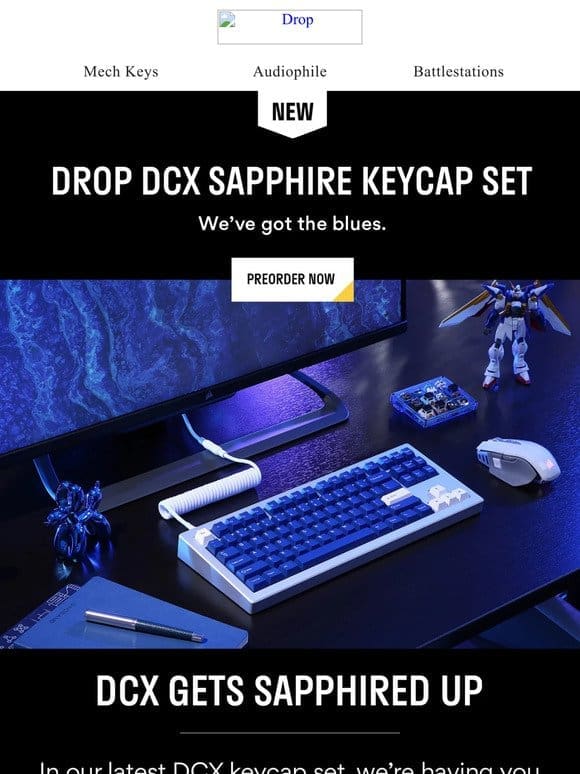 New Blue， True Blue Keycaps