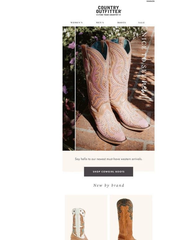 New Boots With Western Flair