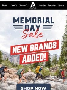 New Brands Added – Up To 30% Off