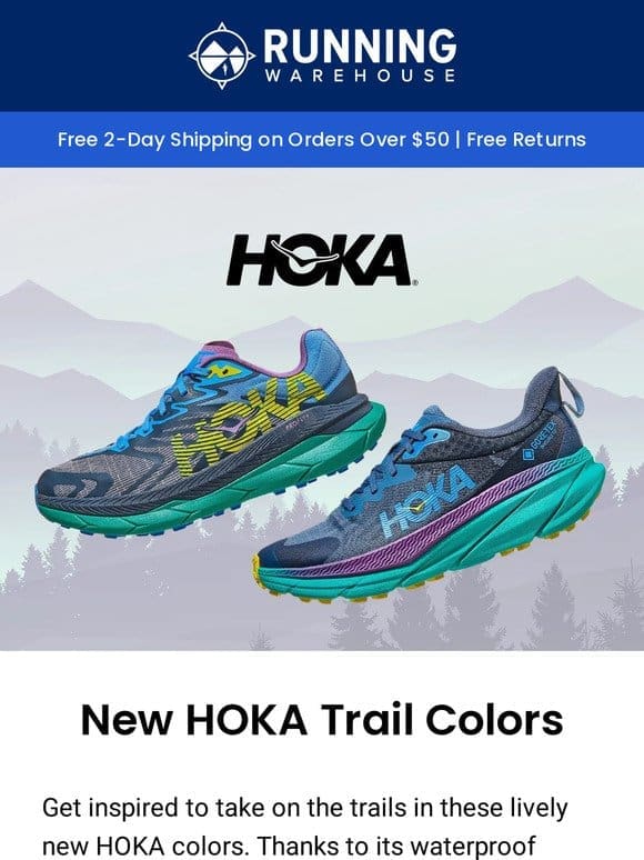 New Colors of Your Favorite HOKA Trail Shoes