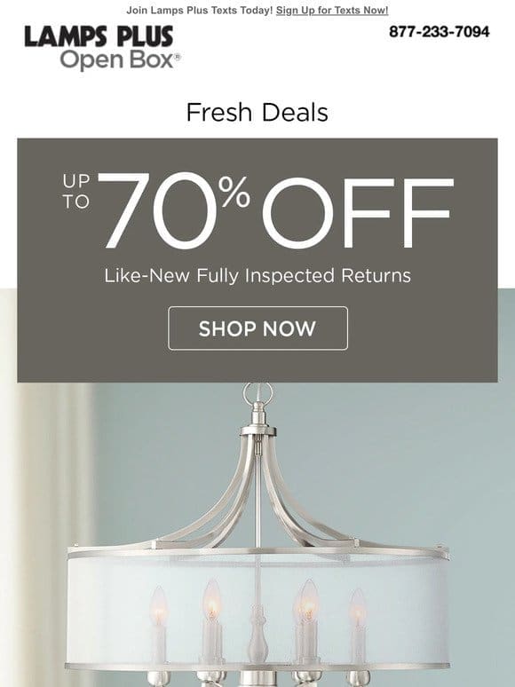 New Deals on Fully-Inspected Returns
