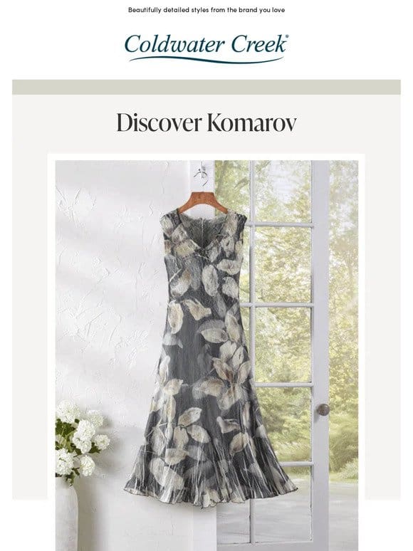 New Komarov Dresses for Special Occasions