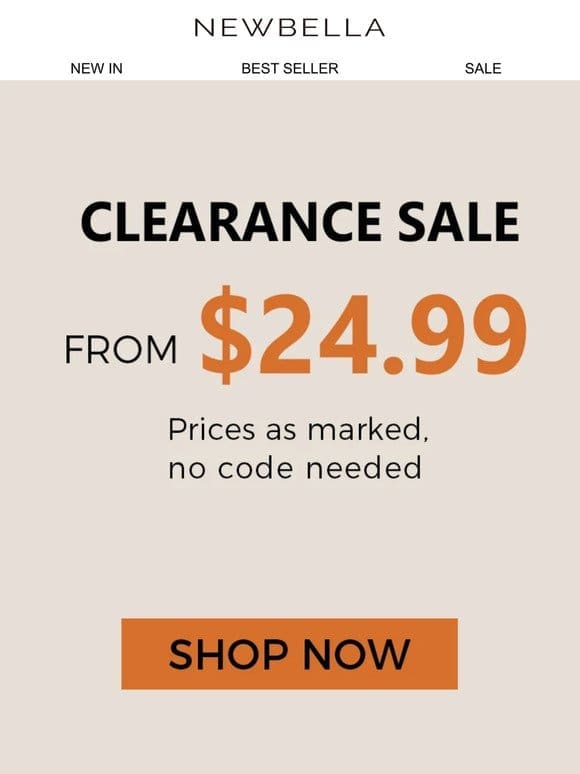 New Markdowns: Sale from $19.99