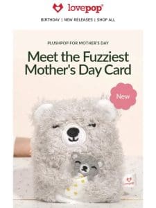 New: Plushpop cards for Mother’s Day!