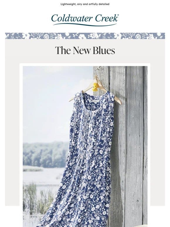 New Summer Dresses in Calming Blue Hues