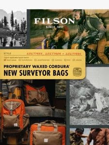 New Water-Resistant Surveyor Bags