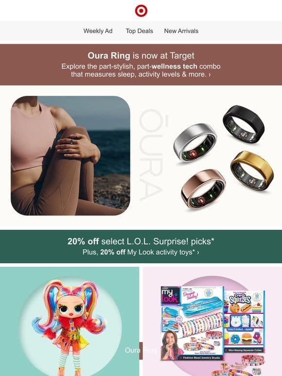 New at Target: Oura Ring wellness & lifestyle tracker