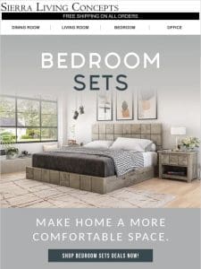 New bedroom sets on Sale for limited time!