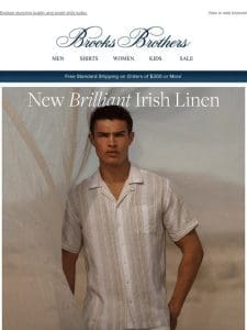 New luxe Irish linen shirts