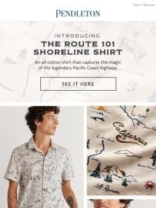New right now: the Route 101 Shirt