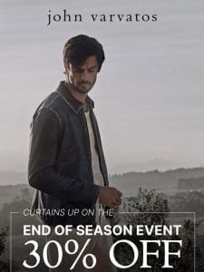 Now Live: 30% Off End of Season Event