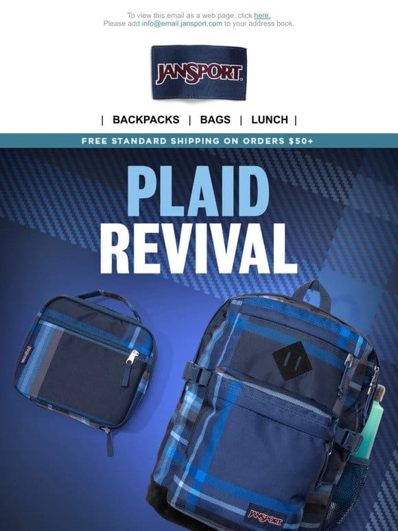 Now on Sale: Plaid revival