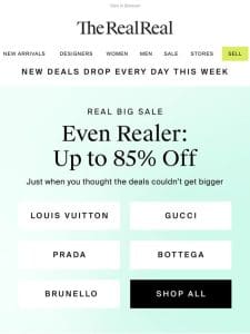 Now up to 85% off