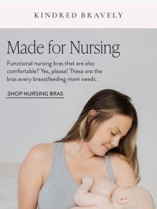 Nursing moms to the front!
